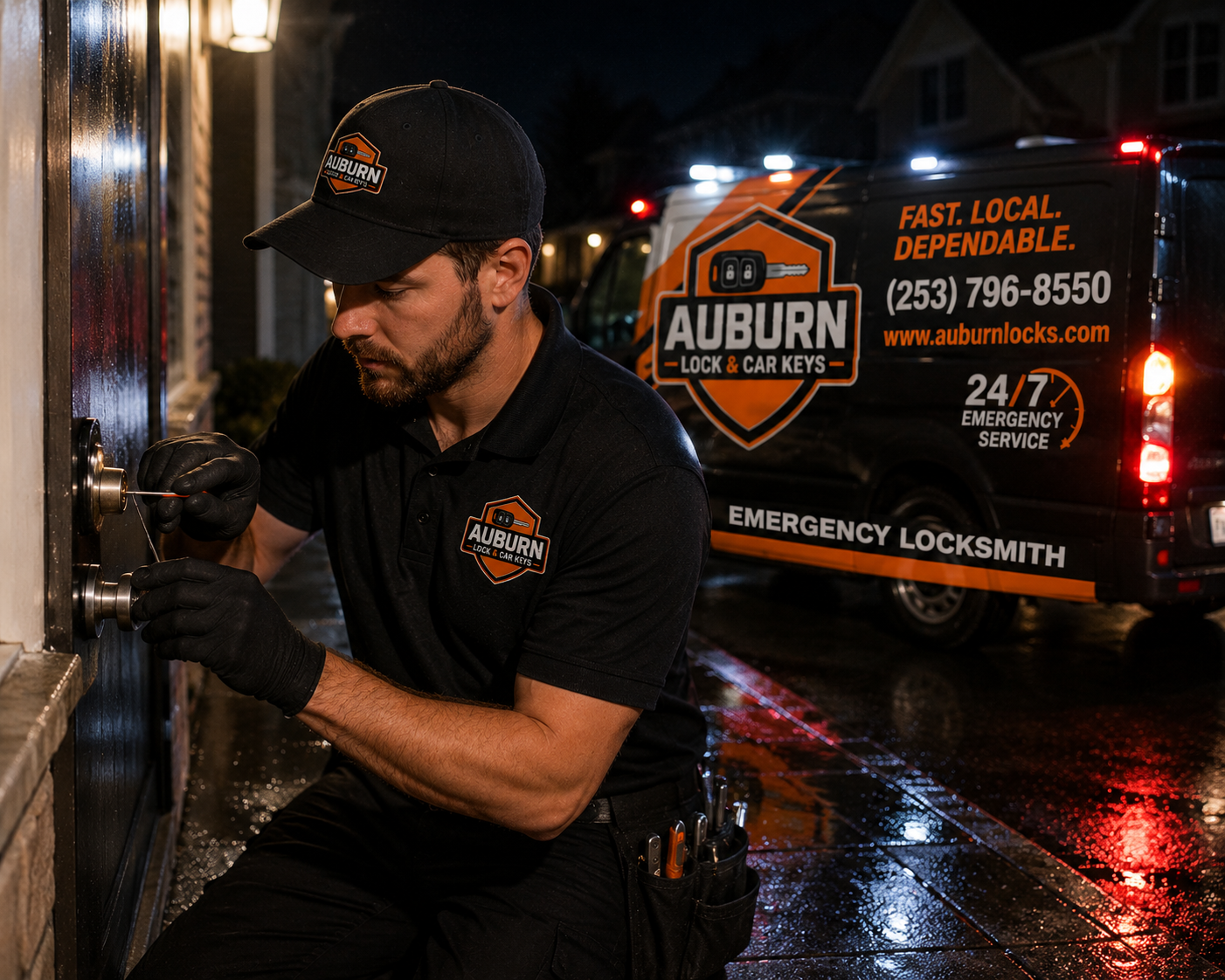 Auburn locksmith rekeying a residential deadbolt cylinder for a new homeowner